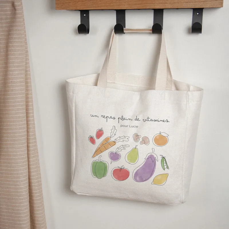 Tote bag Objets Anse en toile Le panier de légumes
