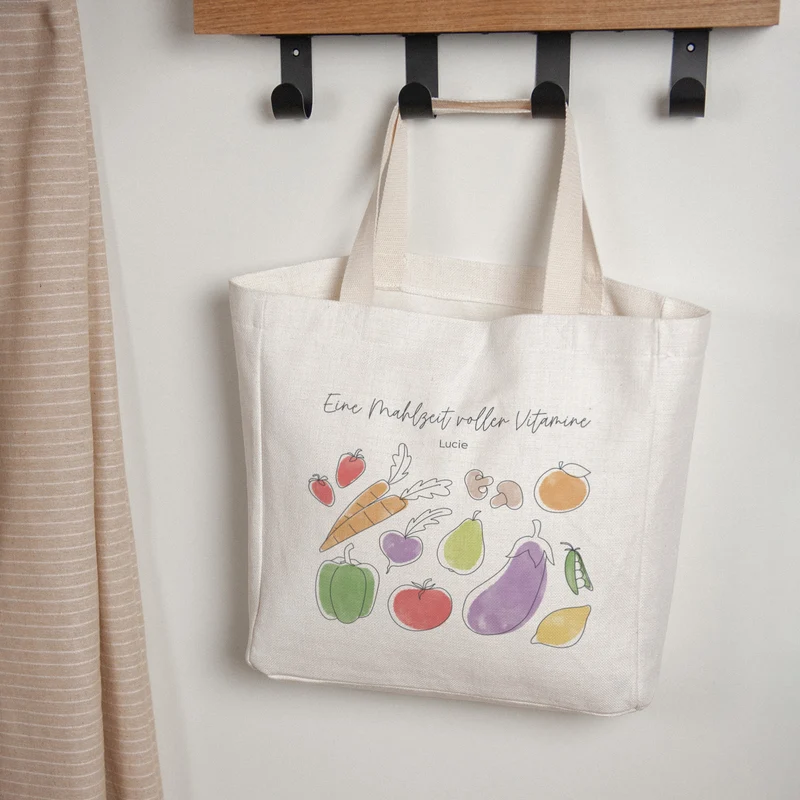Tote bag Objets Anse en toile Le panier de légumes