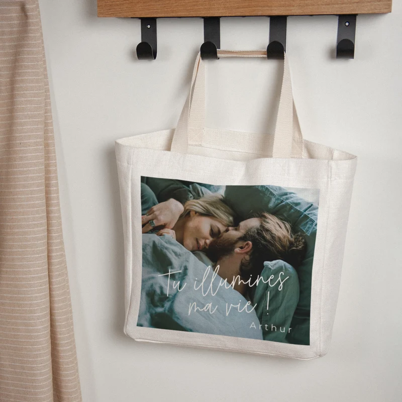 Tote bag Objets Anse en toile PS I love you