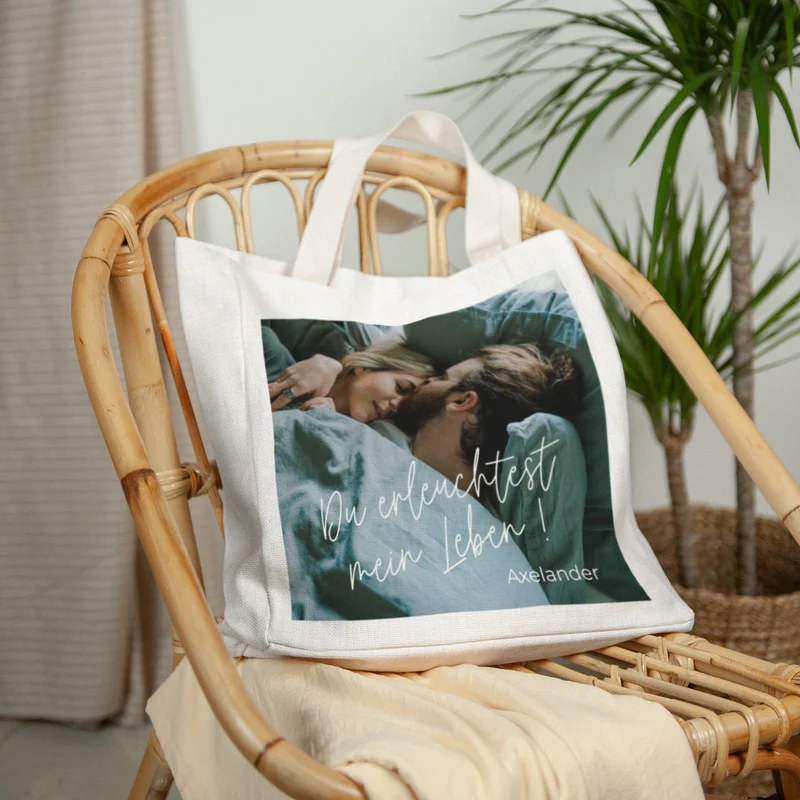 Tote bag Objets Anse en toile PS I love you