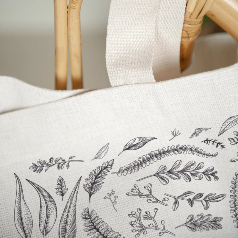 Tote bag Anse en toile Herbier chouchou