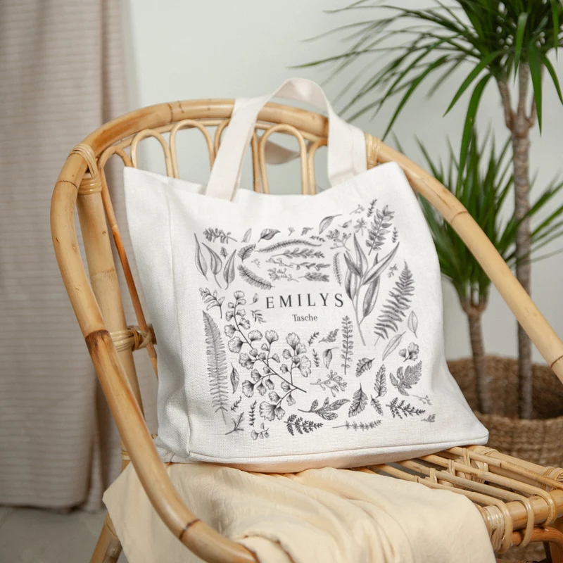 Tote bag Anse en toile Herbier chouchou