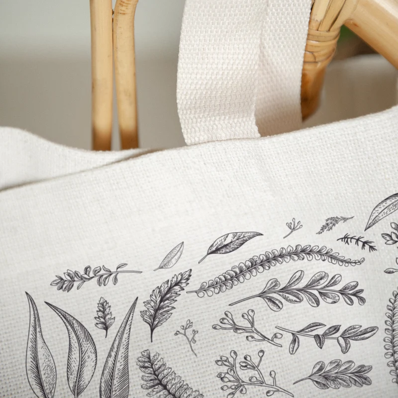 Tote bag Anse en toile Herbier chouchou