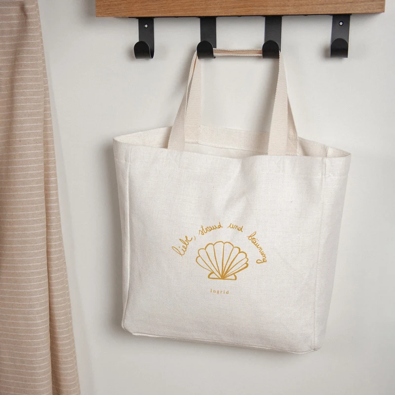 Tote bag Objets Anse en toile Amour, plage & bronzage