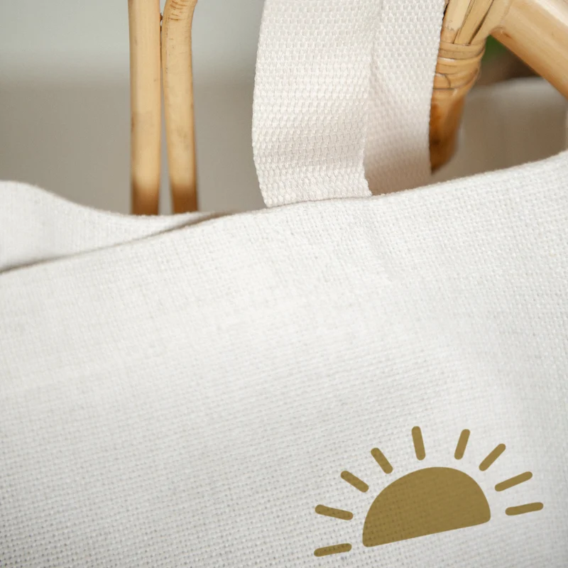 Tote bag Objets Anse en toile Vacances en famille