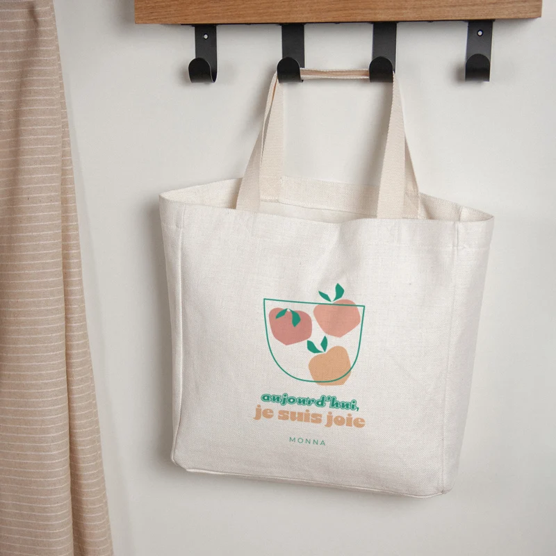 Tote bag Objets Anse en toile La pêche