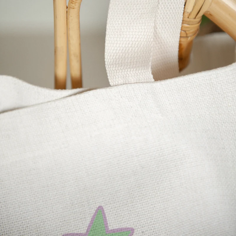 Tote bag Objets Anse en toile Stickers d'Amour