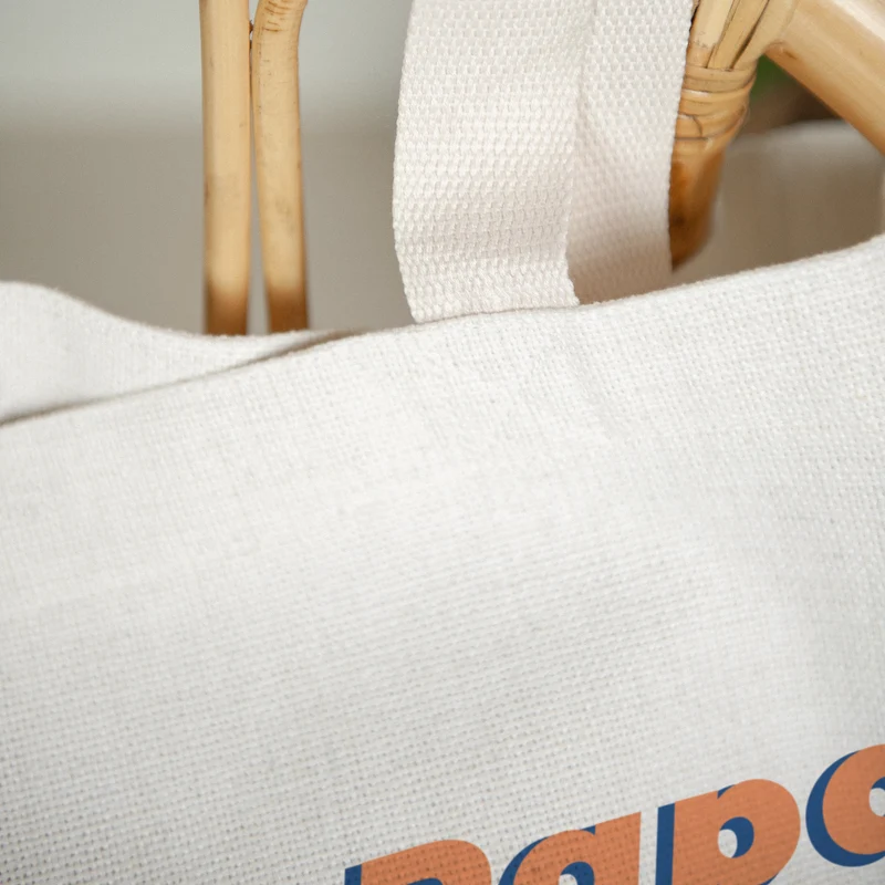Tote bag Objets Anse en toile PAPA CLUB