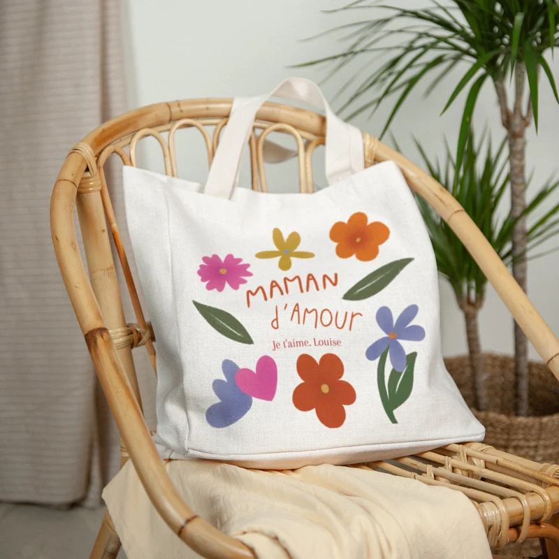 Tote bag Objets Anse en toile Maman d'Amour II