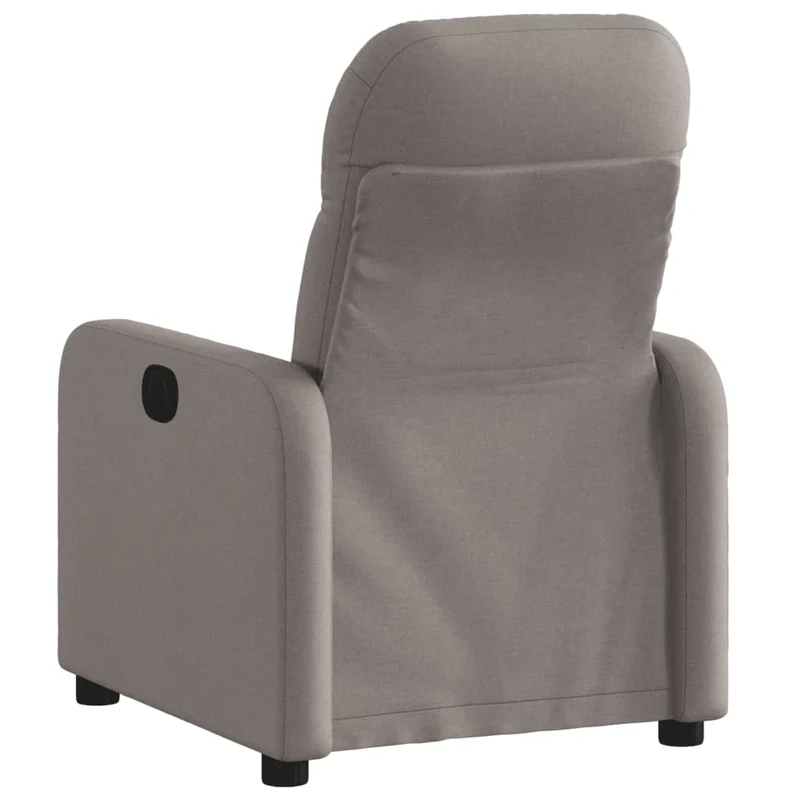 Fauteuil relax TV fonction d'inclinaison électrique très confortable en tissu taupe DEC028576
