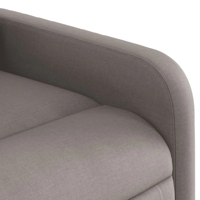 Fauteuil relax TV fonction d'inclinaison électrique très confortable en tissu taupe DEC028576