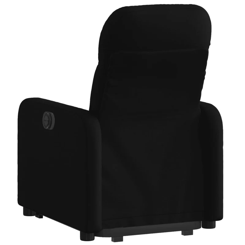 Fauteuil relax TV fonction de levage électrique très confortable en tissu noir DEC028489