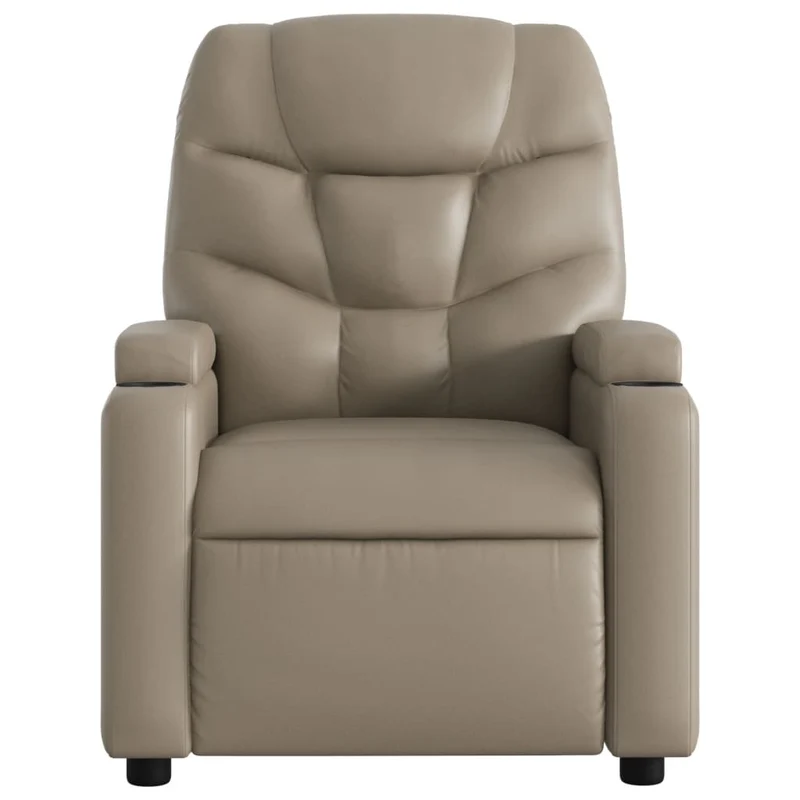 Fauteuil relax TV fonction d'inclinaison électrique très confortable en PVC cappuccino DEC028245