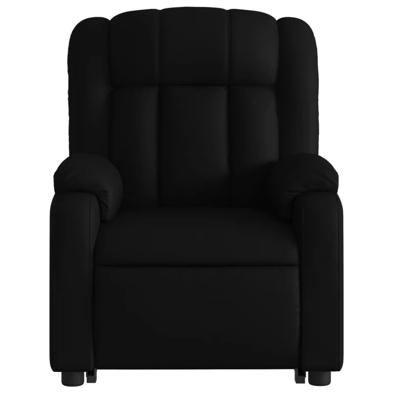 Fauteuil relax TV rembourrage confortable fonction de levage électrique en PVC noir DEC028083