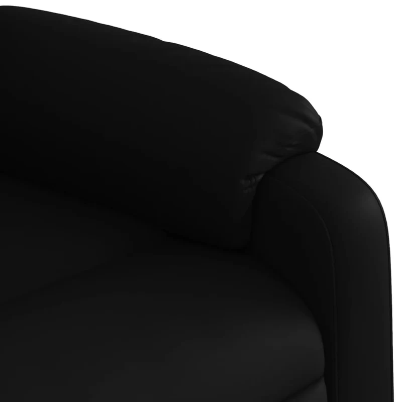 Fauteuil relax TV rembourrage confortable fonction de levage électrique en PVC noir DEC028083