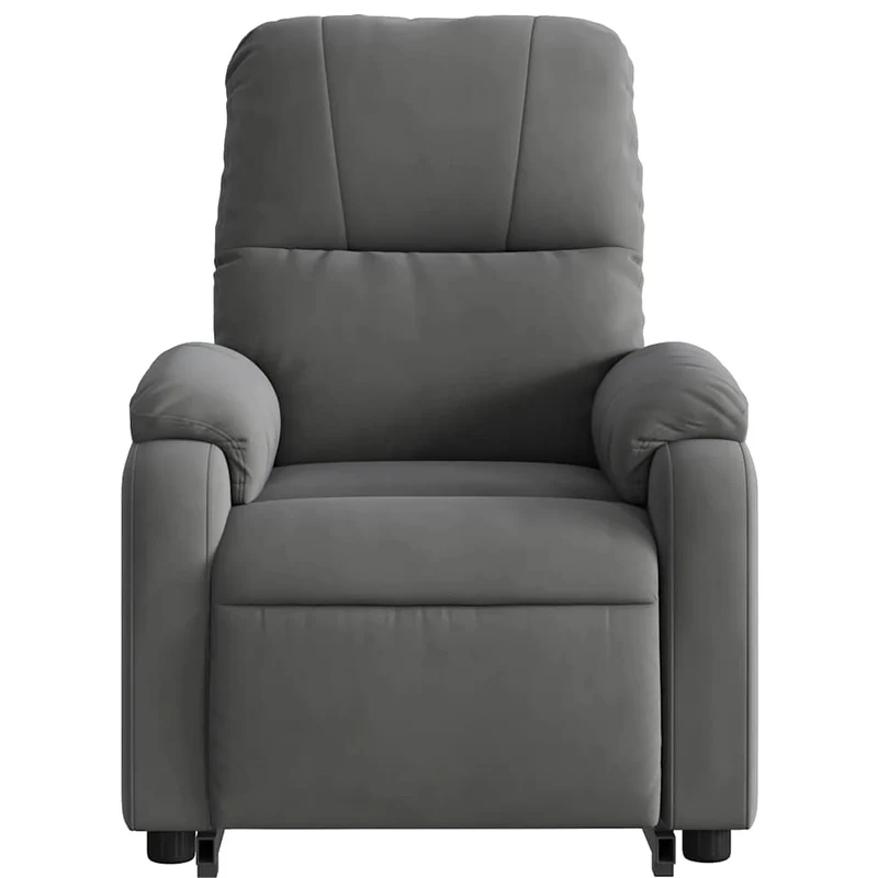 Fauteuil relax TV rembourrage confortable fonction de levage électrique en microfibre gris DEC027962