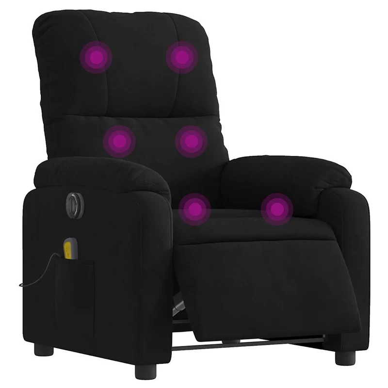 Fauteuil de relaxation fonction massage et inclinable en tissu microfibre DEC027826