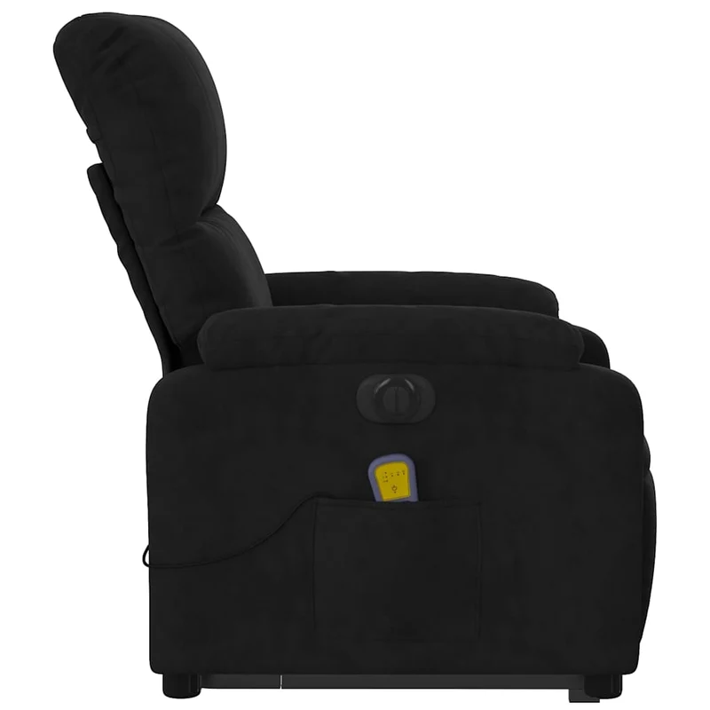 Fauteuil de relaxation fonction massage et inclinable fonction de levage électrique en tissu microfibre DEC027825
