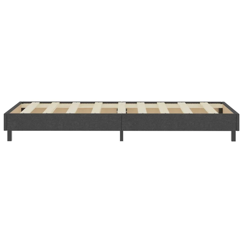 Sommier à lattes sur pieds cadre de lit 100 x 200 cm tissu gris TDL0208038