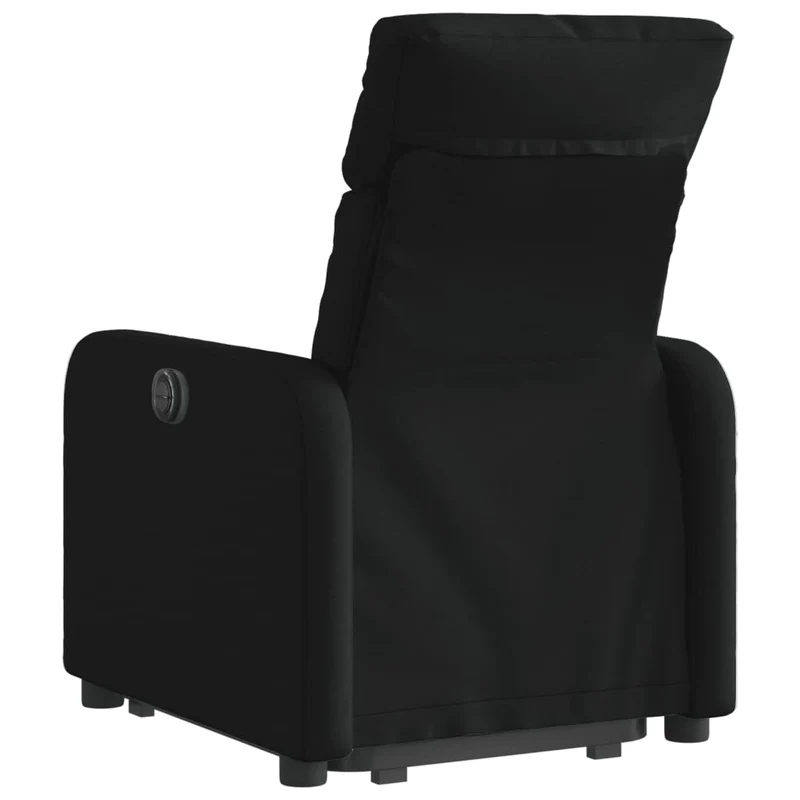 Fauteuil relax TV fonction de levage électrique très confortable en tissu noir DEC028494