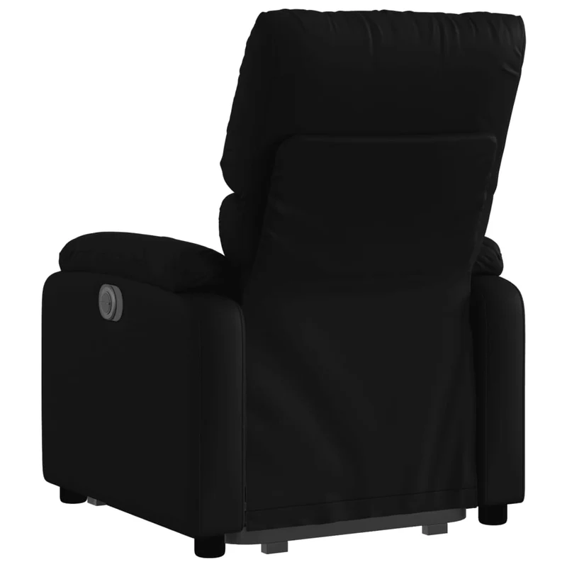 Fauteuil relax TV fonction de levage électrique très confortable en PVC noir DEC028469