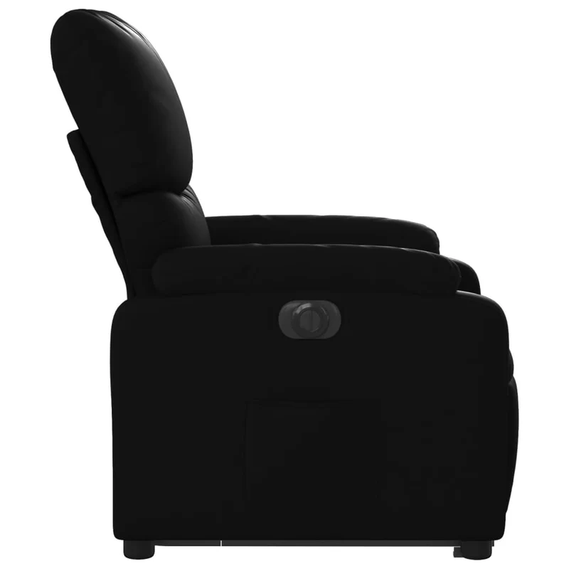 Fauteuil relax TV fonction de levage électrique très confortable en PVC noir DEC028469