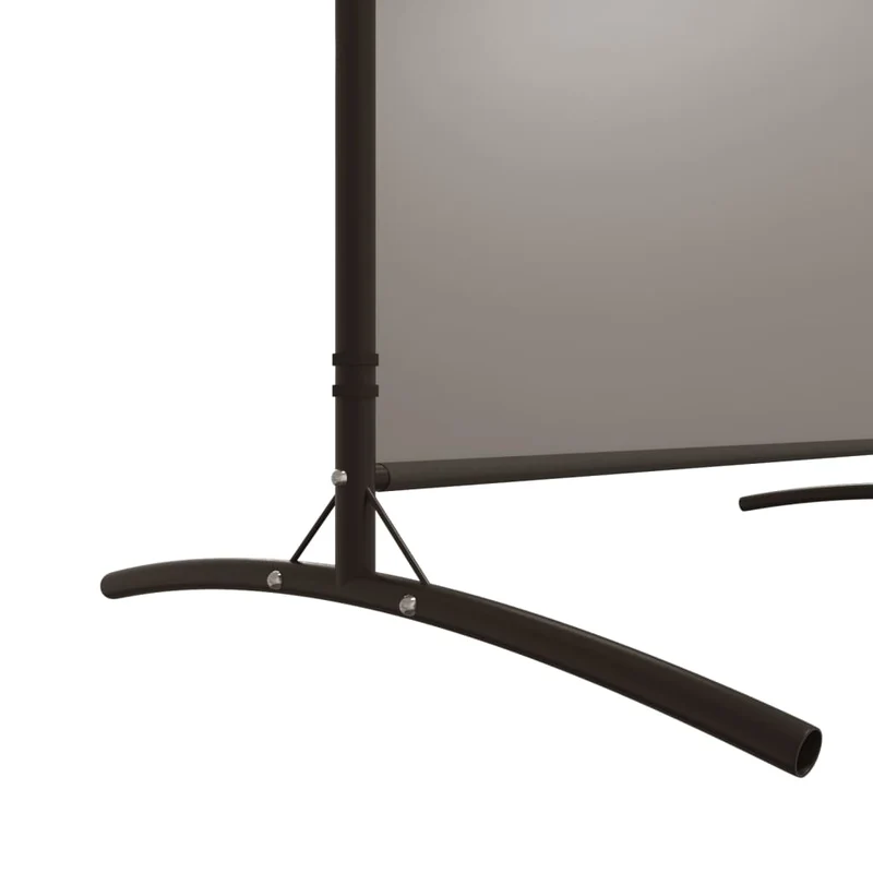 Séparateur de pièce cloison 4 panneaux 346 x 180 cm tissu anthracite et fer DEC030827