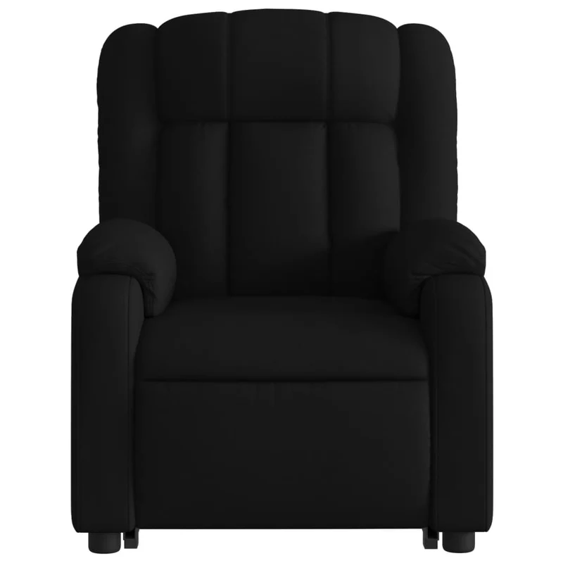 Fauteuil de relaxation fonction massage et inclinable en tissu noir DEC027819