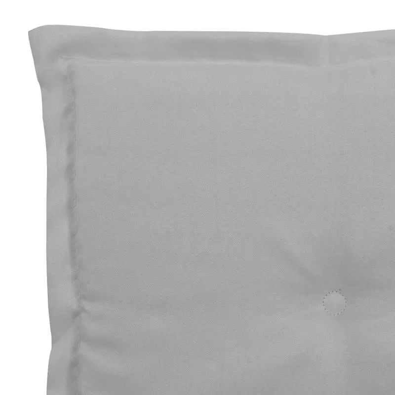lot de 2 coussins de chaise de jardin 100% polyester gris 50x50x3 cm DEC021725