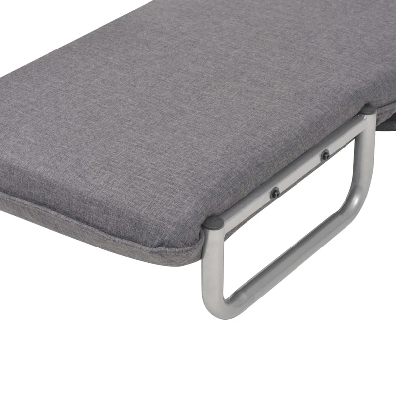 Fauteuil lounge convertible design et moderne pivotant et canapé-lit en tissu gris foncé DEC028662