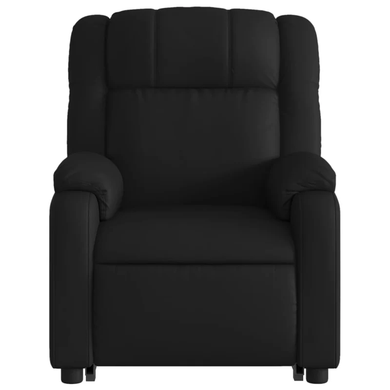 Fauteuil relax TV fonction de levage électrique très confortable en PVC noir DEC028461