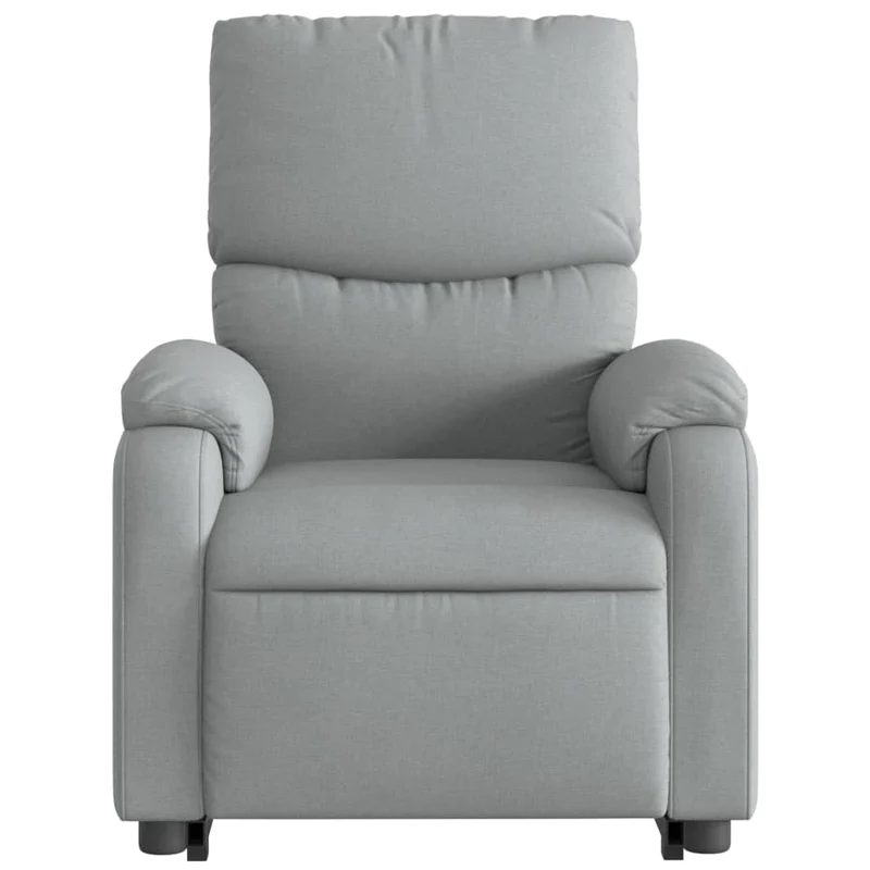 Fauteuil relax TV fonction de levage électrique très confortable en tissu gris clair DEC028326
