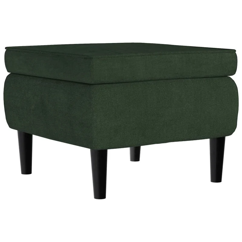 Fauteuils relax avec rebords latérals et repose-pieds en velours vert foncé DEC028699