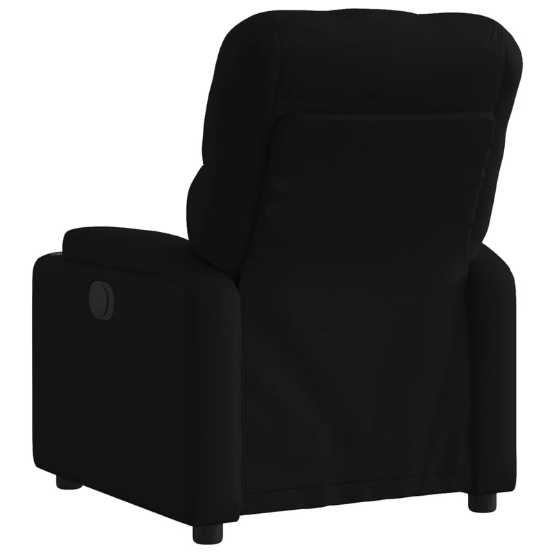 Fauteuil relax TV fonction d'inclinaison électrique très confortable en tissu noir DEC028500