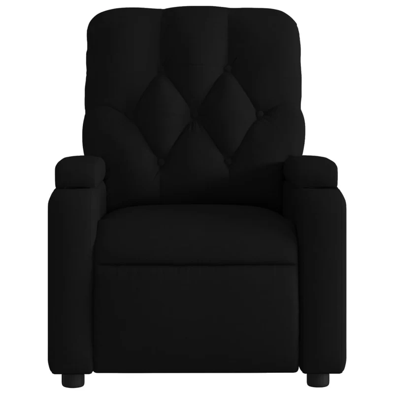 Fauteuil relax TV fonction d'inclinaison électrique très confortable en tissu noir DEC028500