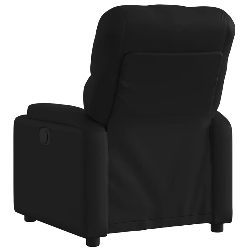 Fauteuil relax TV fonction d'inclinaison électrique très confortable en PVC noir DEC028477