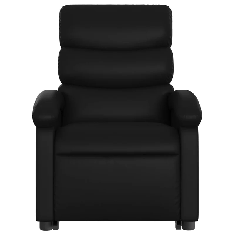 Fauteuil relax TV fonction de levage électrique très confortable en PVC noir DEC028474