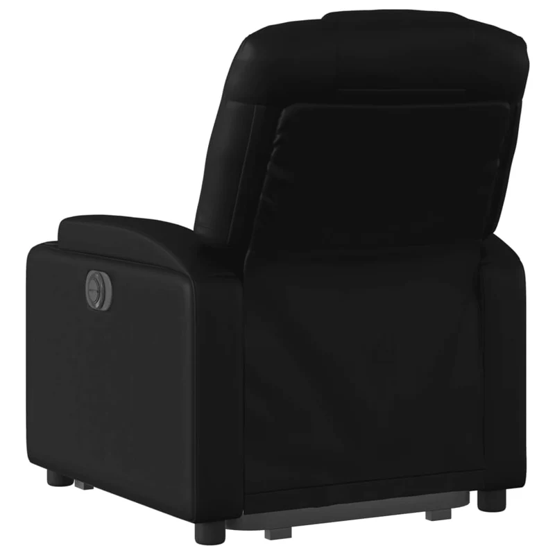 Fauteuil relax TV fonction de levage électrique très confortable en PVC noir DEC028462