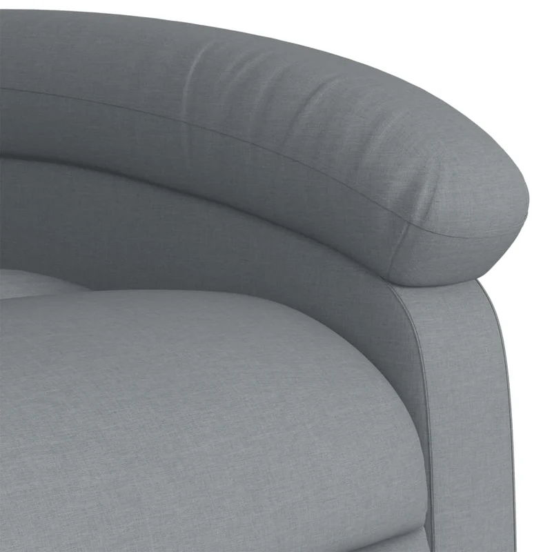 Fauteuil relax TV fonction de levage électrique très confortable en tissu gris clair DEC028308