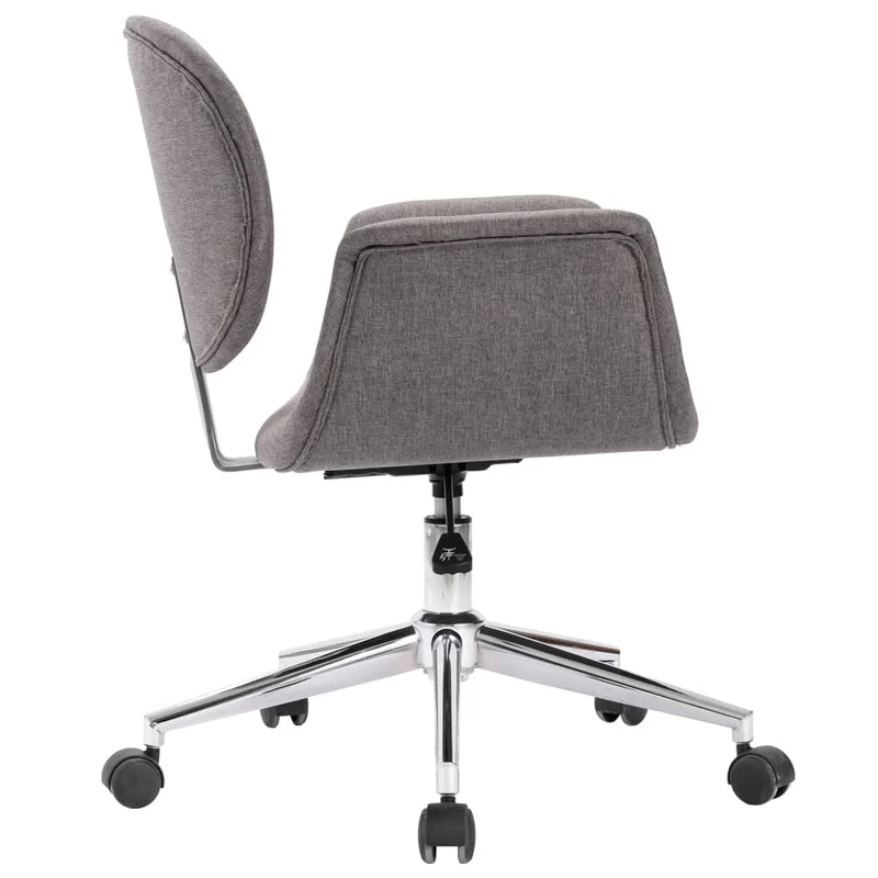 Chaise pivotante à manger gris tissu gris DEC025146