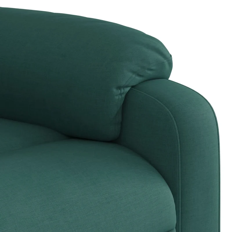 Fauteuil relax TV rembourrage confortable fonction de levage électrique en tissu vert foncé DEC028230