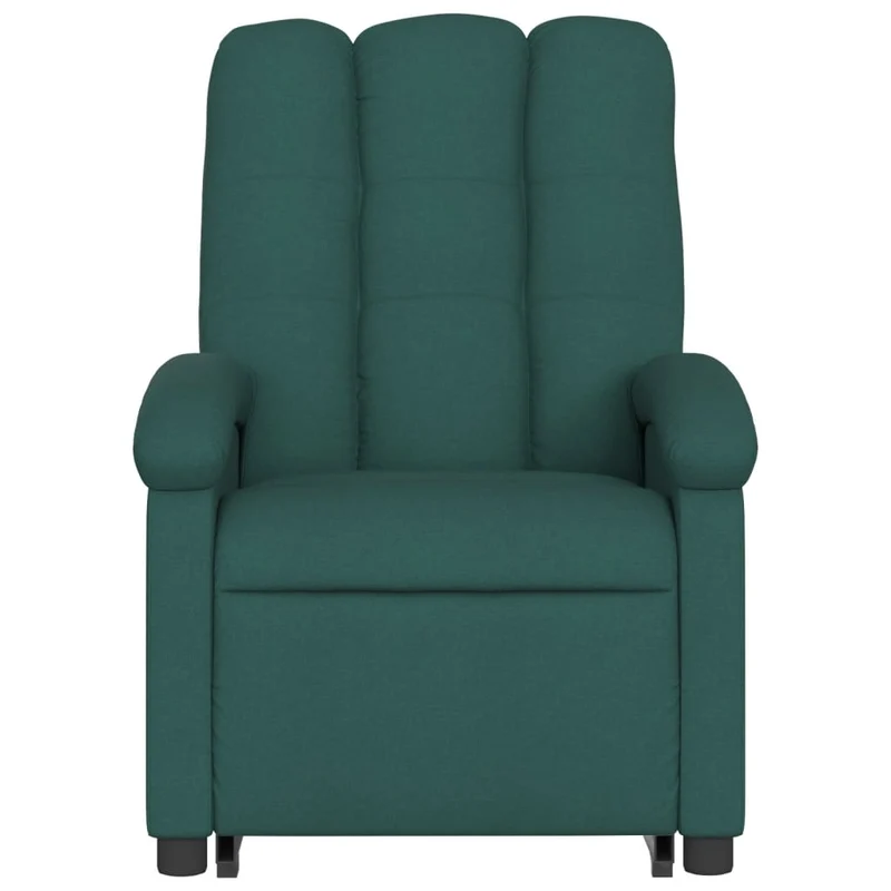 Fauteuil relax TV rembourrage confortable fonction de levage électrique en tissu vert DEC028221