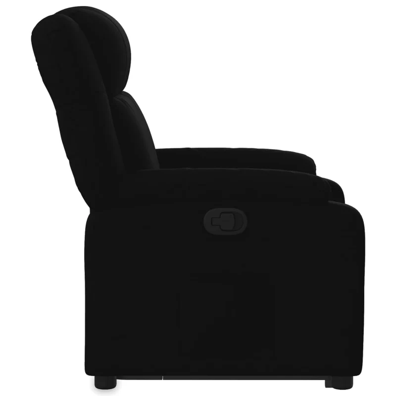 Fauteuil relax TV rembourrage confortablefonction de levage électrique en tissu noir DEC028119
