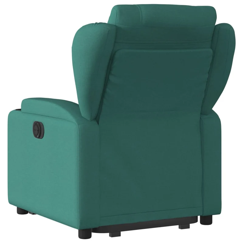 Fauteuil relax TV fonction de levage électrique très confortable en tissu vert foncé DEC028606