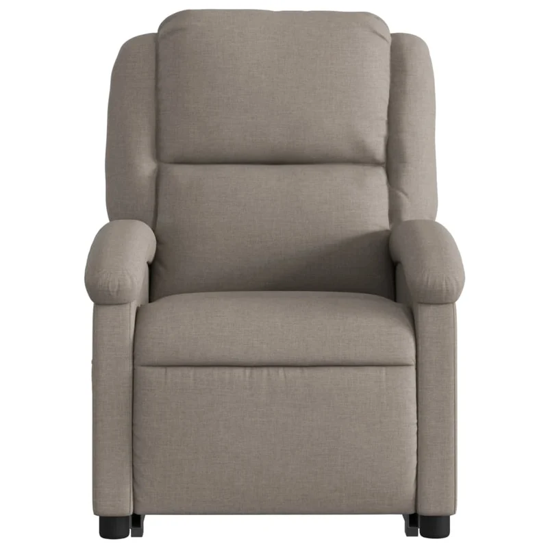 Fauteuil relax TV fonction de levage électrique très confortable en tissu taupe DEC028573