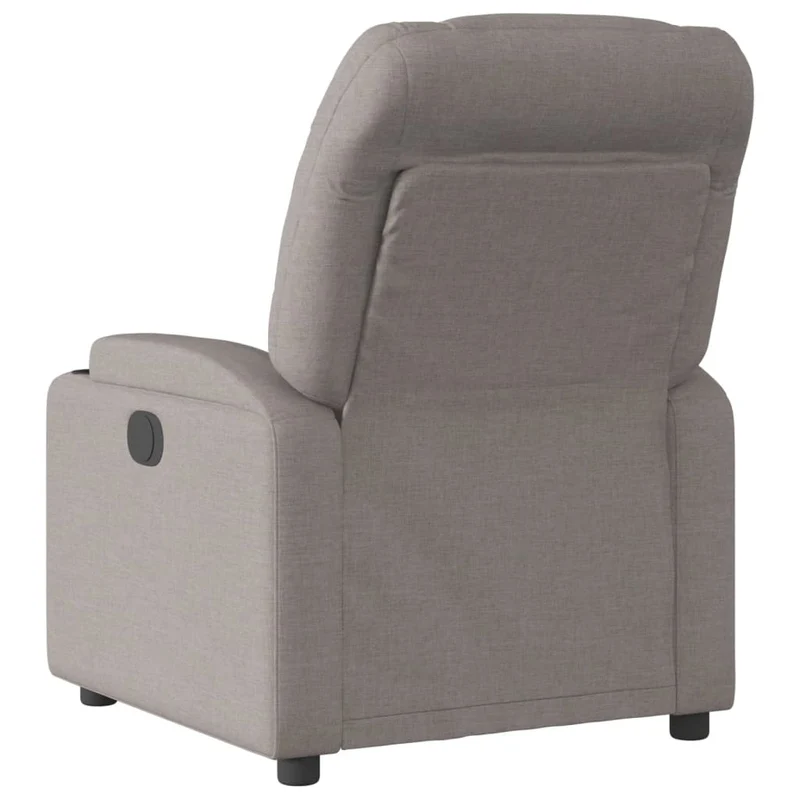 Fauteuil relax TV fonction d'inclinaison électrique très confortable en tissu taupe DEC028570