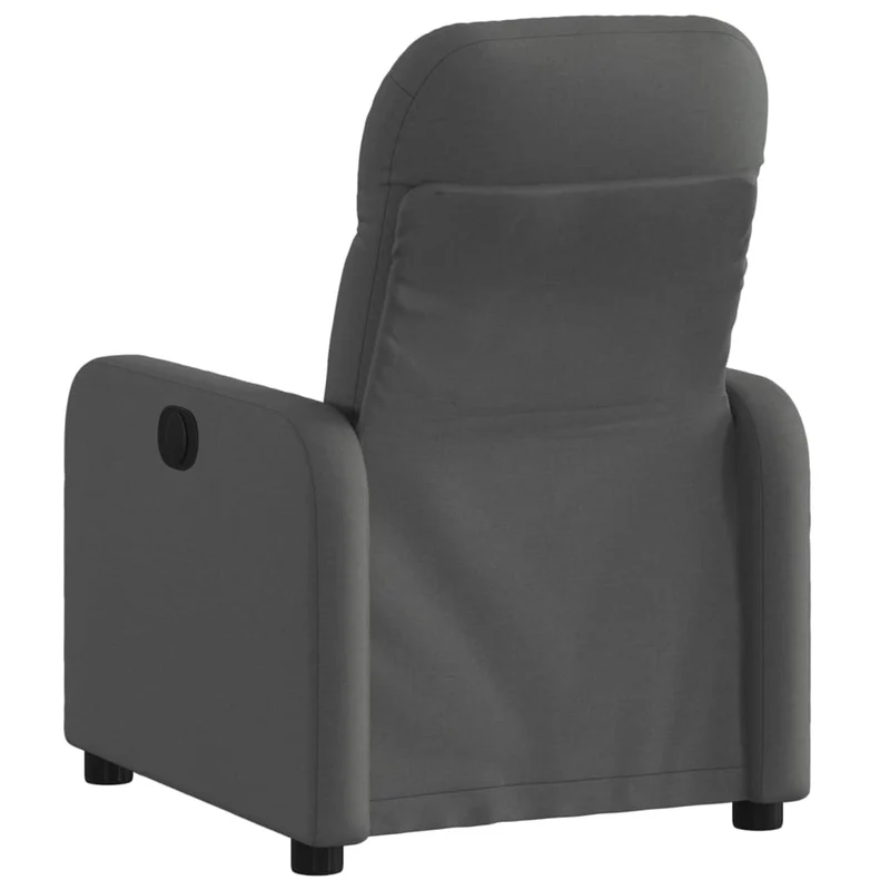 Fauteuil relax TV fonction d'inclinaison électrique très confortable en tissu gris foncé DEC028348