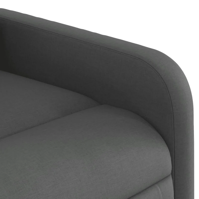 Fauteuil relax TV fonction d'inclinaison électrique très confortable en tissu gris foncé DEC028348