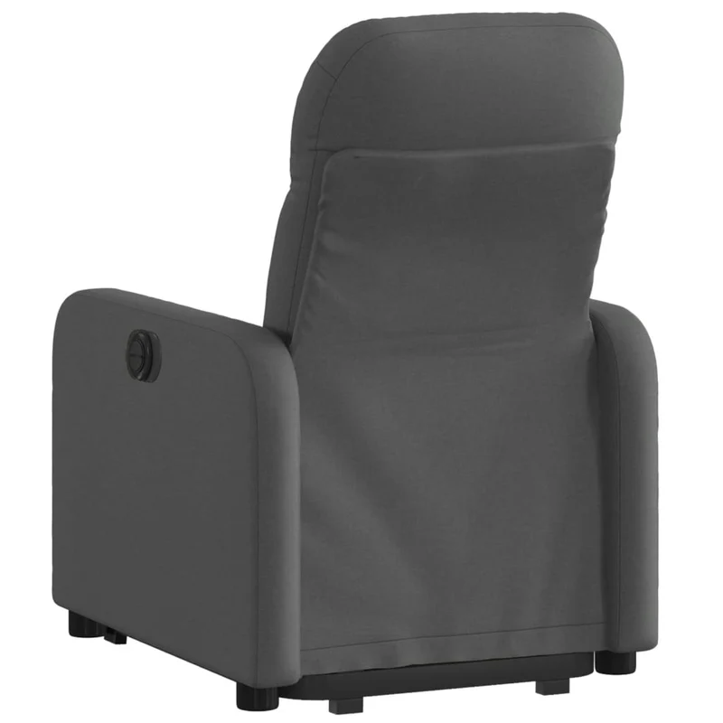 Fauteuil relax TV rembourrage confortable fonction de levage électrique en tissu gris foncé DEC027960