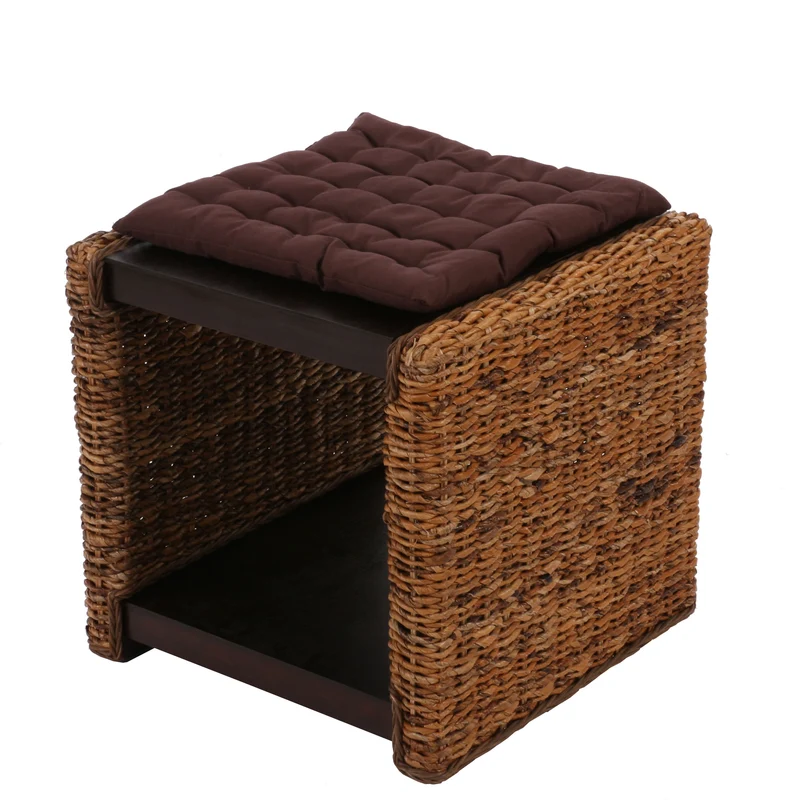 Table d'appoint table de chevet tabouret lucca rotin tissage banane 04_0008506